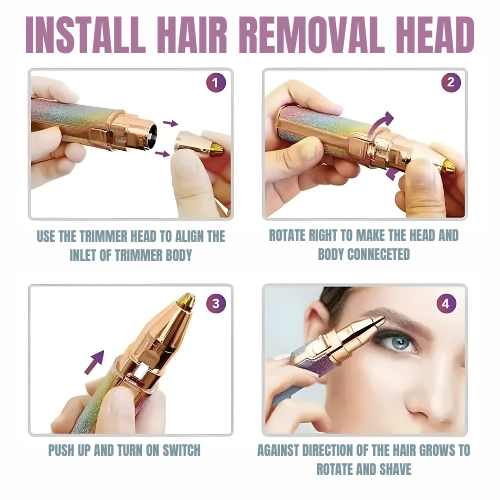 2-in-1 Rechargeable Facial Hair Remover