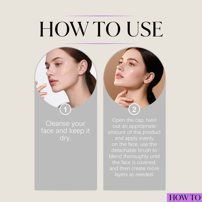 Korean color - changing foundation roll on 2 in 1