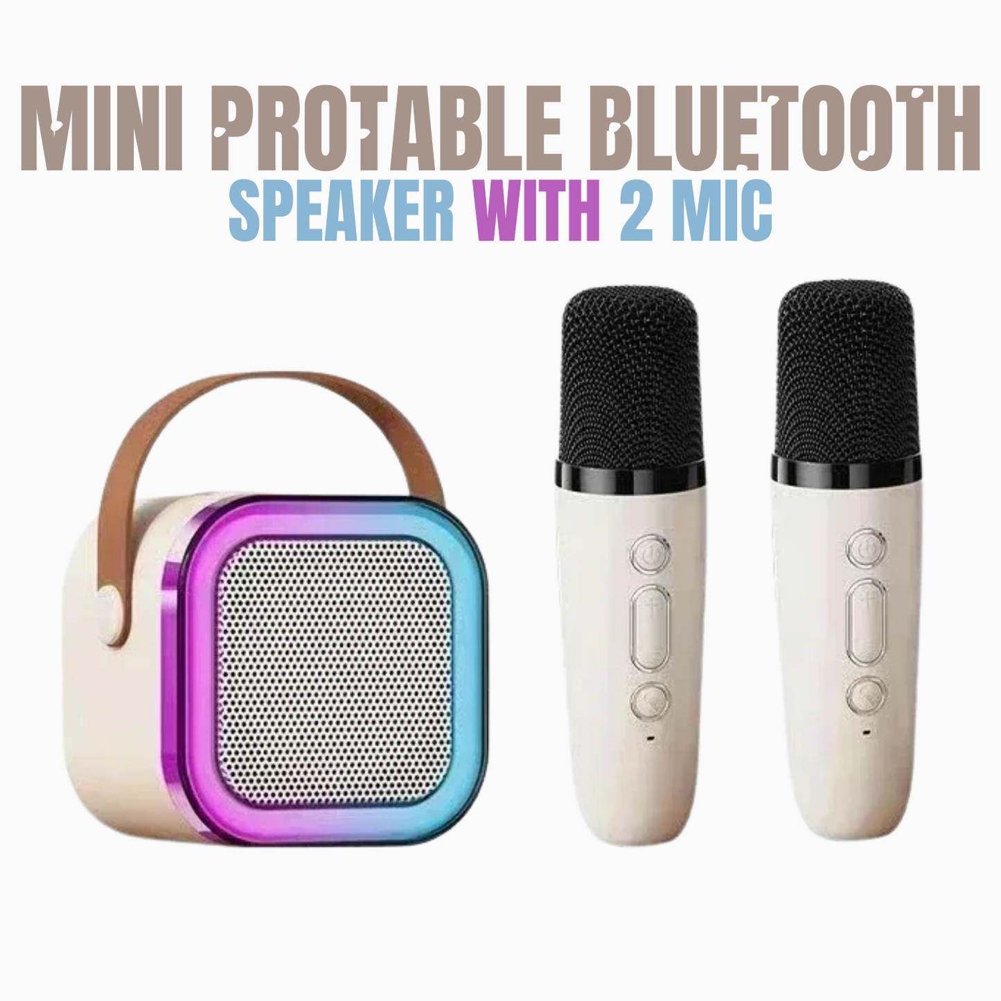 Mini Portable Bluetooth Speaker & Mics