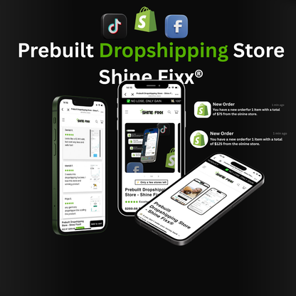 Prebuilt Dropshipping Store - Shine Fixx®