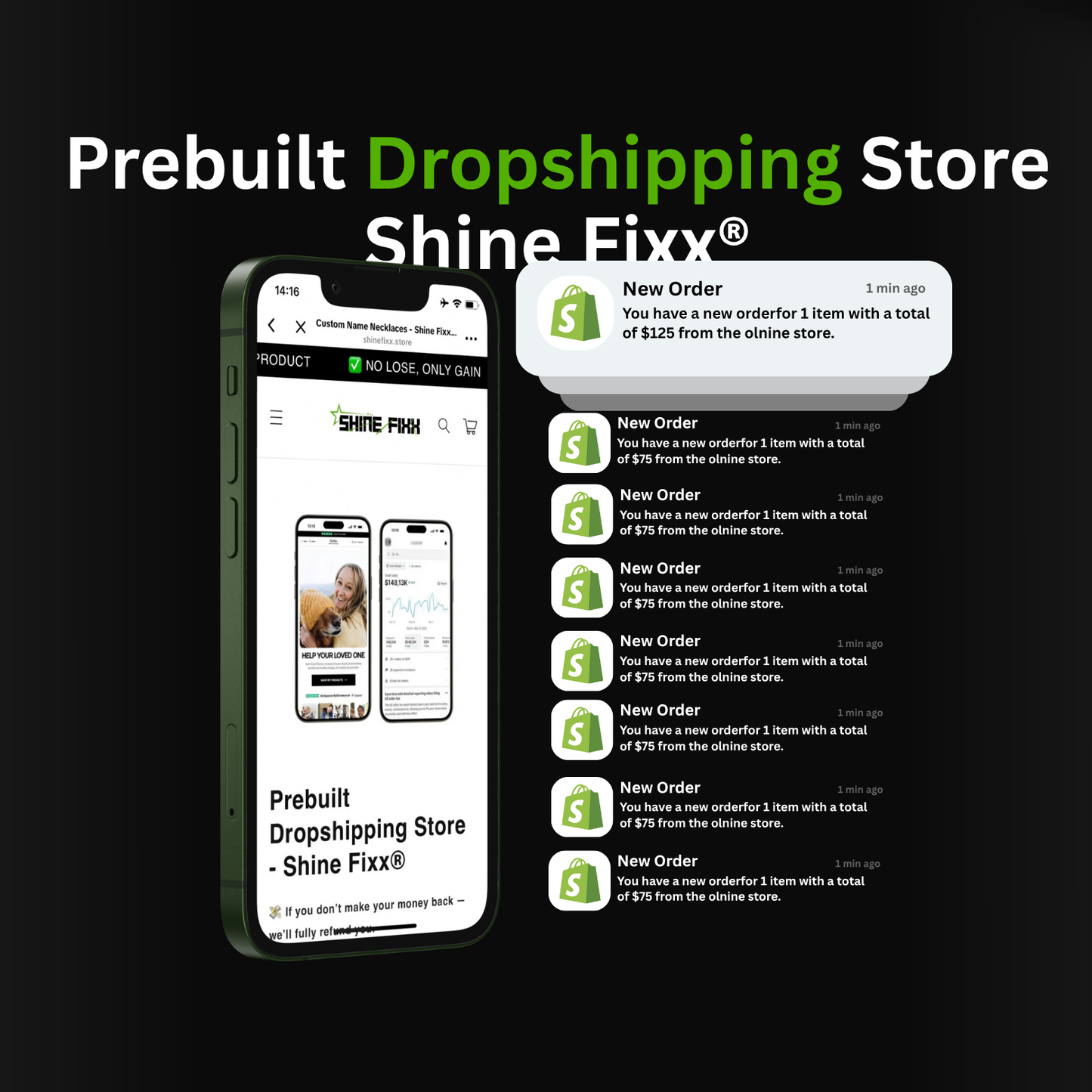 Prebuilt Dropshipping Store - Shine Fixx®