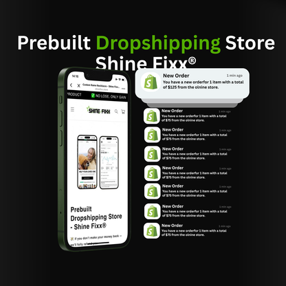 Prebuilt Dropshipping Store - Shine Fixx®